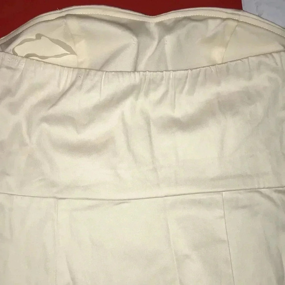 Charlotte Rouse Strapless Cream Size Medium Dress New Without Tags - Picture 6 of 11